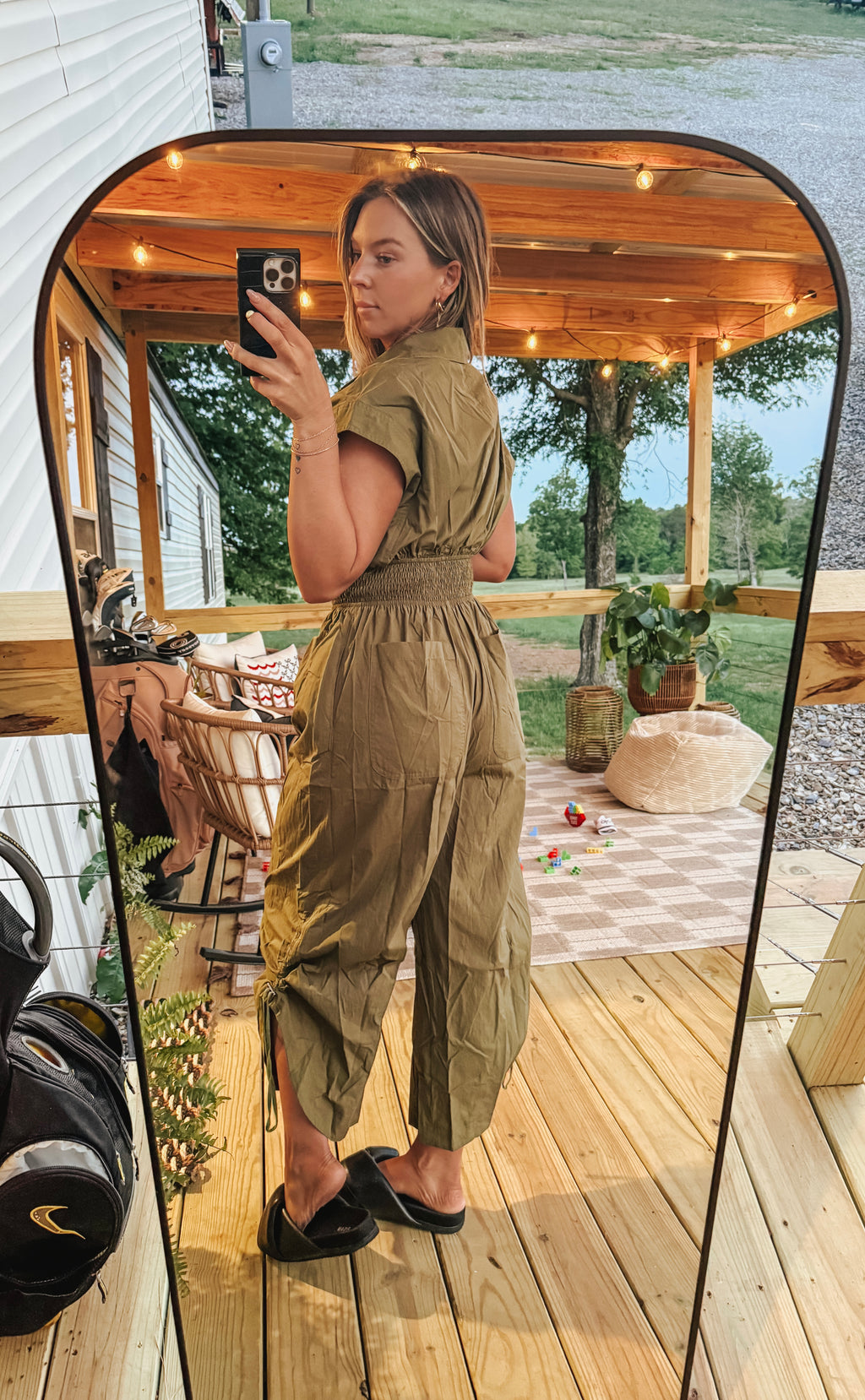 Utility chic jumpsuit