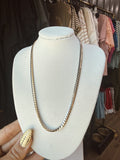 The Cleo two tone necklace