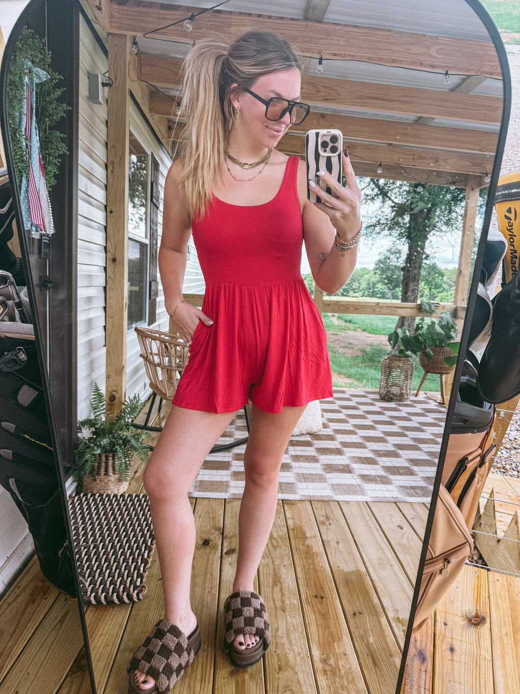 Cherry pop romper