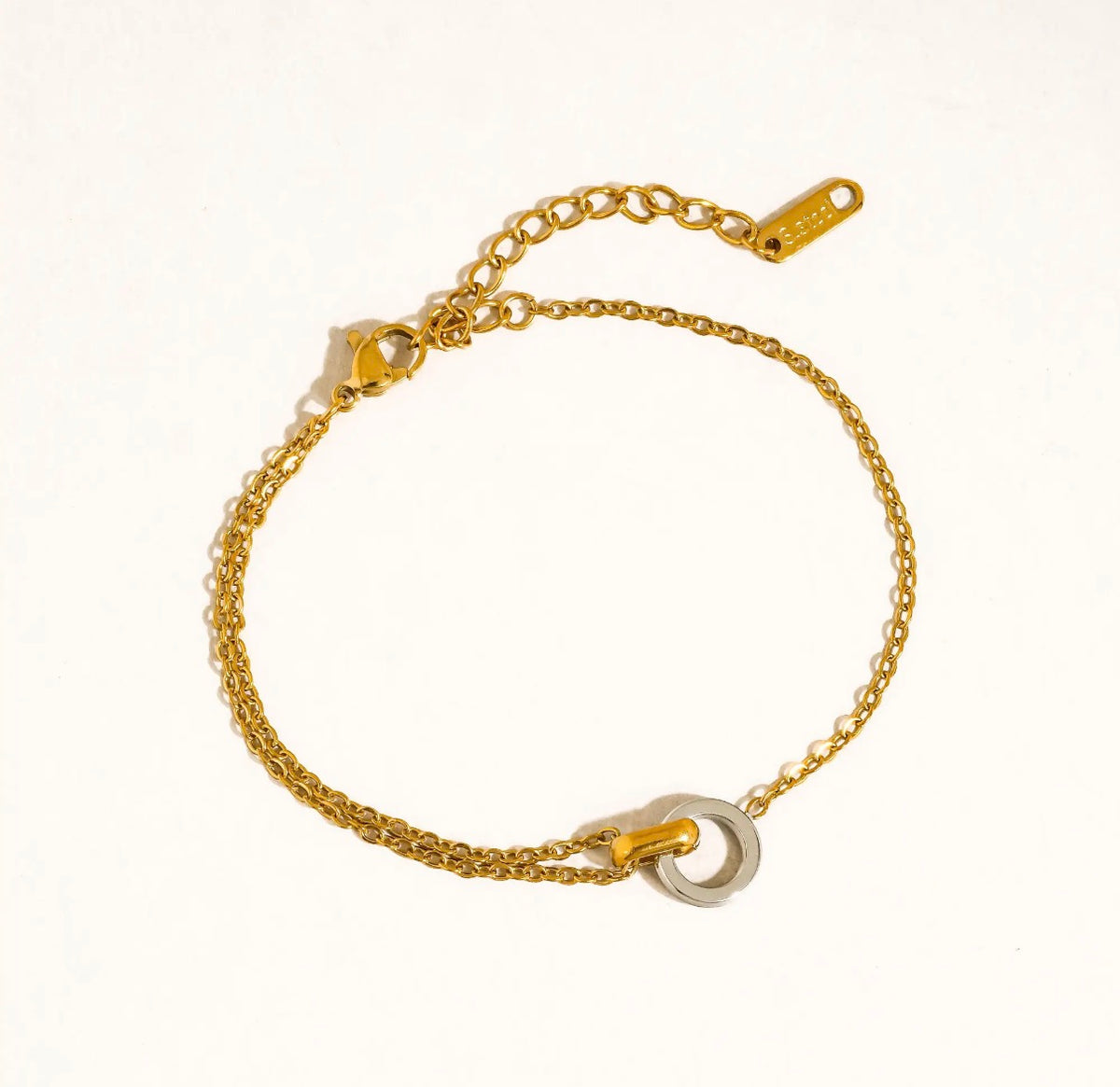Lenora two tone bracelet