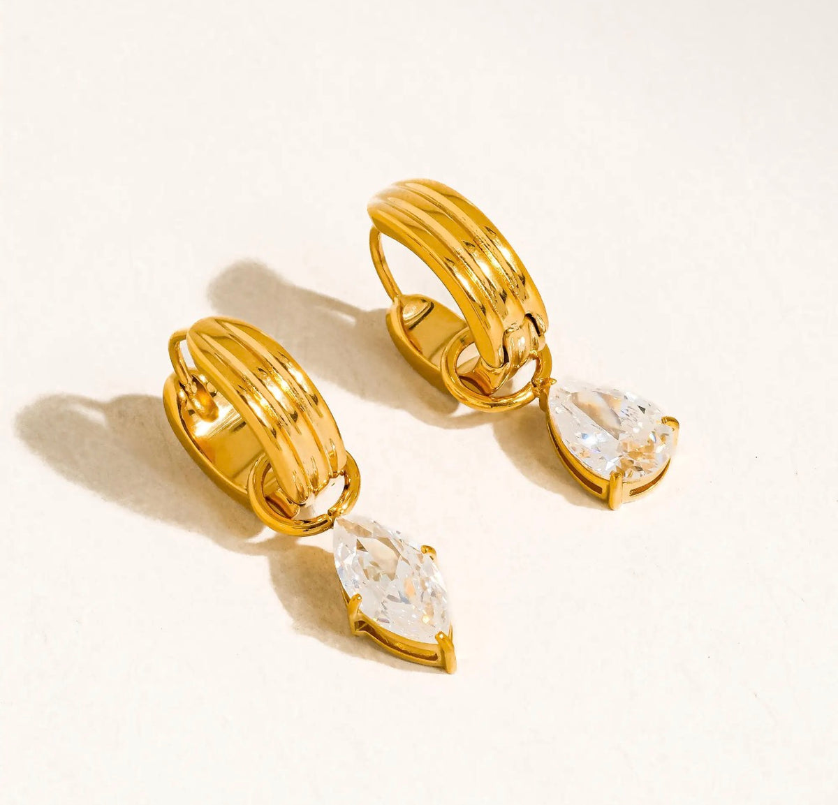 Saffron mismatch earrings