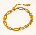 Melrose link chain bracelet