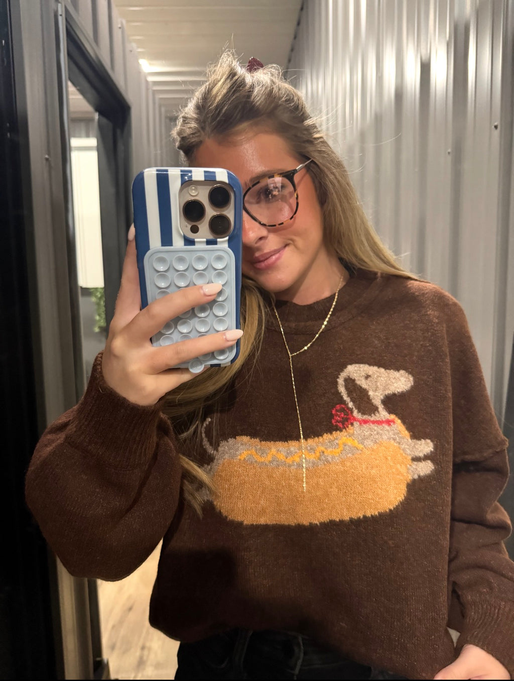 Hot diggity dog sweater
