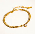 Indy charm braided bracelet