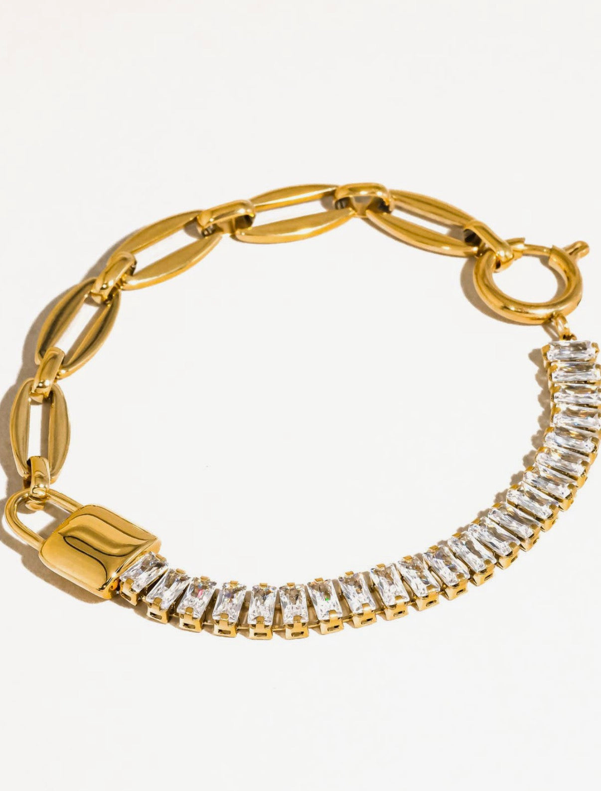 Benson rhinestone chain bracelet