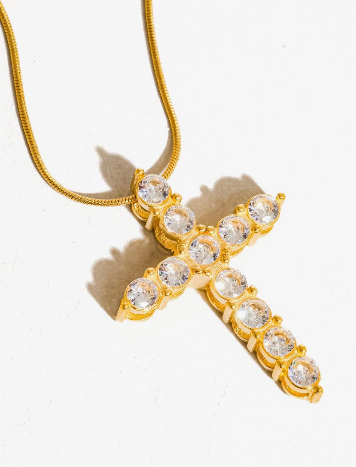 Raven cross necklace