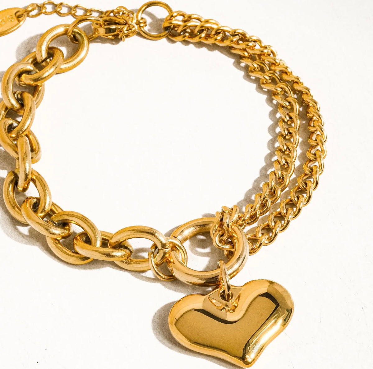 Allure heart chain bracelet