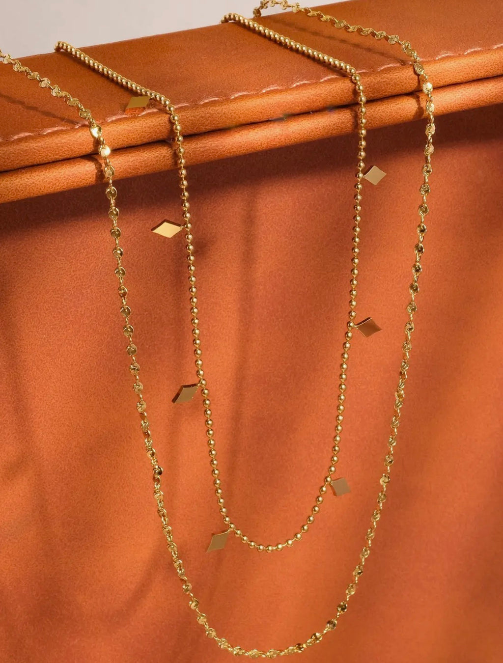 Amores gold stack necklace