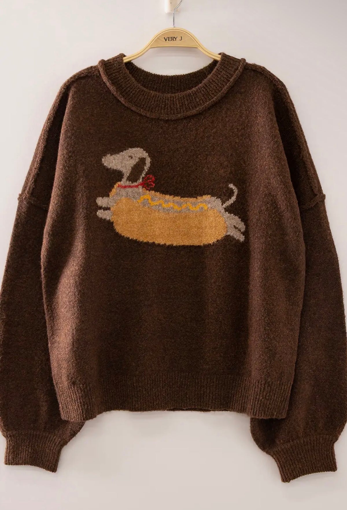 Hot diggity dog sweater