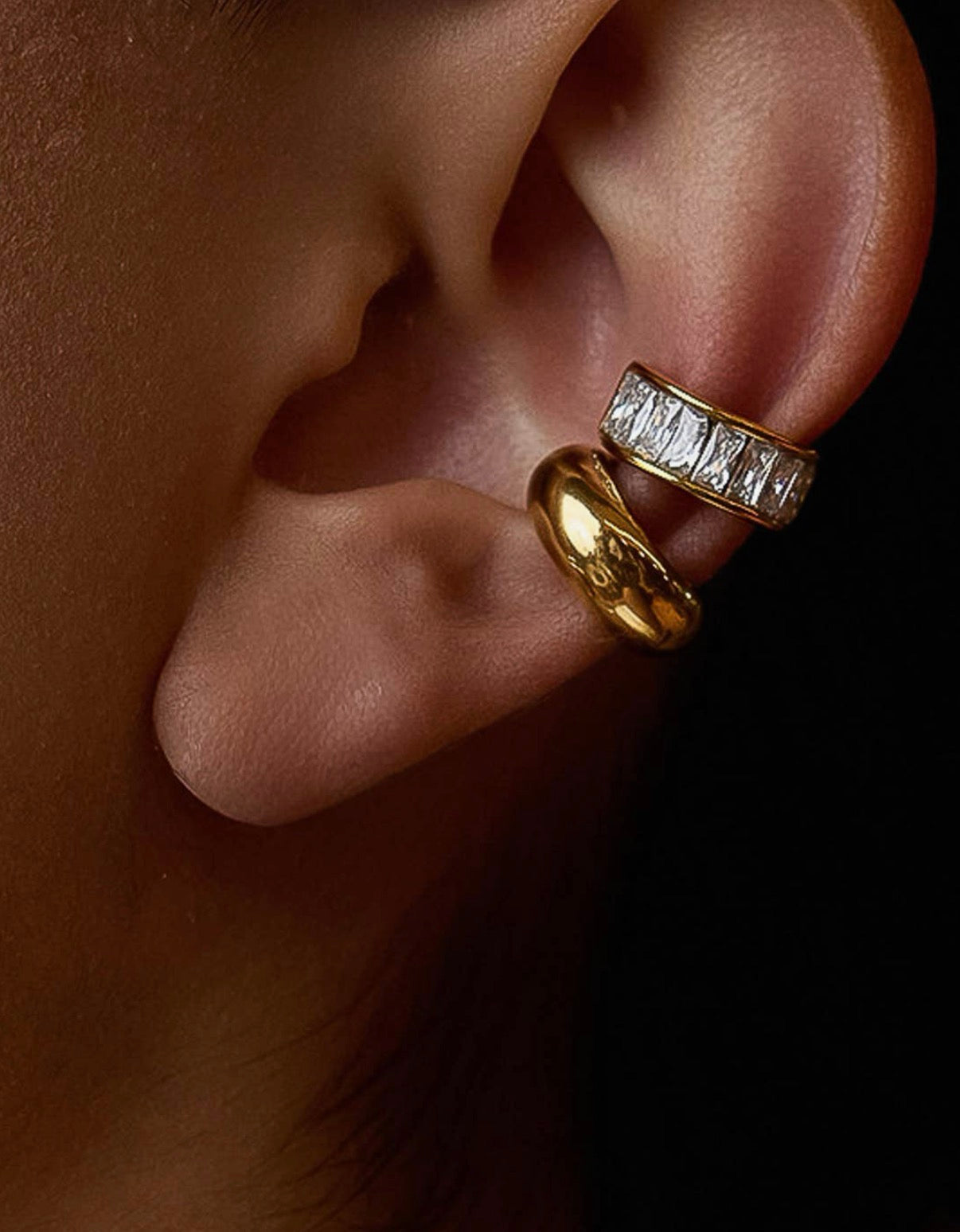 Olianne gold ear cuffs