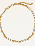 Norra mixed metal chain necklace